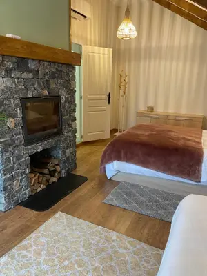 Cama o camas de una habitación en Casa El Rincón del Juncaral