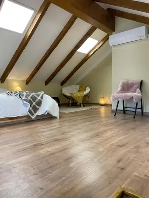 Cama o camas de una habitación en Casa El Rincón del Juncaral