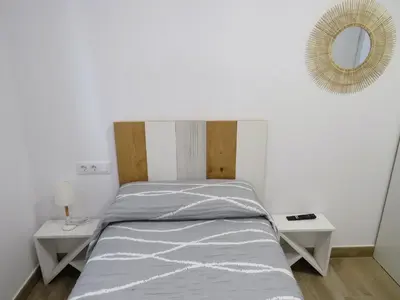 Cama o camas de una habitación en Apartamento Casa Roda