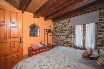 Cama o camas de una habitación en Casa Rural Borau