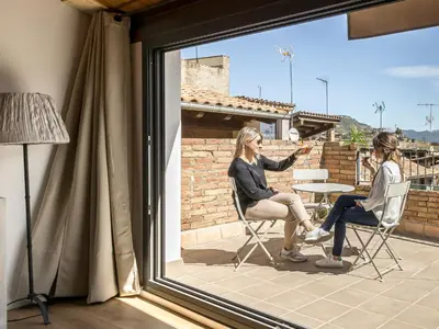 Un balcón o terraza de Cal Rellotger de Solsona