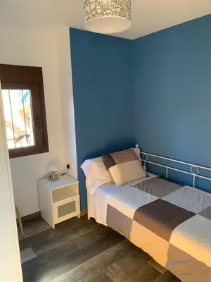 Cama o camas de una habitación en Apartamento Rural 2 Casa Bergua