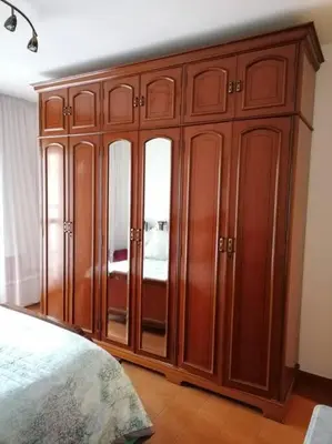 Cama o camas de una habitación en Apartamento para 6 personas en Barbastro