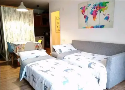 Cama o camas de una habitación en CHECK-IN CASAS La casa de Teresa
