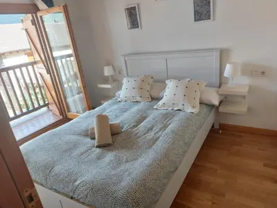 Cama o camas de una habitación en Pico Argualas