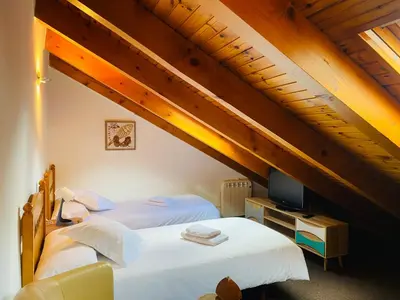 Cama o camas de una habitación en Casa Martagón - kasasbenas
