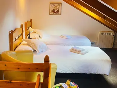 Cama o camas de una habitación en Casa Martagón - kasasbenas