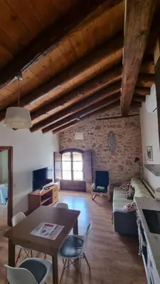 Una televisión o centro de entretenimiento en Casa Tropiet