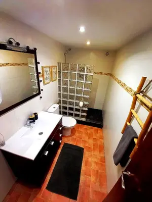 Un baño de Cornukarma Apartamiento La Capella