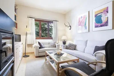 Una televisión o centro de entretenimiento en Luderna - Apartamento Tanau A2 Esquirós 2