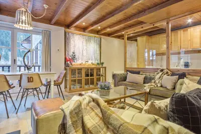 Zona de estar de Luderna - Apartamento Val de Ruda A19 de Saumet
