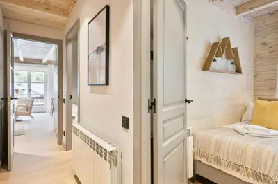 Cama o camas de una habitación en Luderna - Apartamento Val de Ruda B74 Hònt de Lòcampo