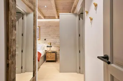 Cama o camas de una habitación en Luderna - Apartamento Val de Ruda B74 Hònt de Lòcampo