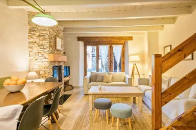 Cama o camas de una habitación en Luderna - Casa Mauberme