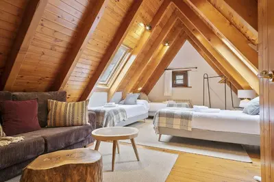 Cama o camas de una habitación en Luderna - Dúplex Gessa C11