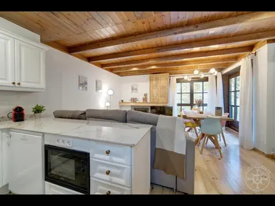 Una cocina o zona de cocina en MIRADOR de Alma de Nieve