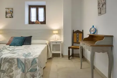 Cama o camas de una habitación en Apartamento Rural Paloma