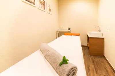 Cama o camas de una habitación en Hostal Trainera