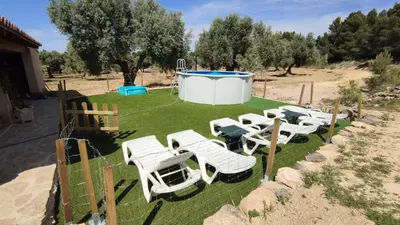 Jardín al aire libre en Mas del Olivar