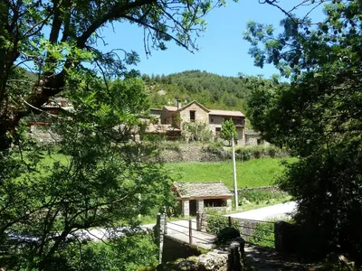 Paisaje cerca de este chalet de montaña