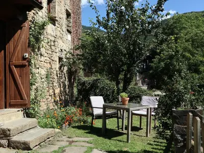 Jardín al aire libre en Casa Chidro