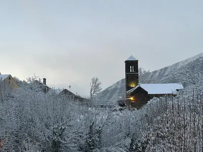 Paisaje cerca de este chalet de montaña