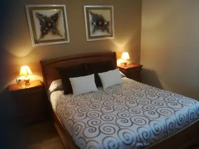 Cama o camas de una habitación en TXARRENEA
