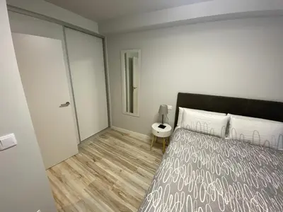 Cama o camas de una habitación en Casa Alberto 3 izda