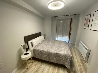 Cama o camas de una habitación en Casa Alberto 3 izda