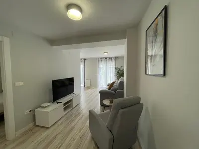 Una televisión o centro de entretenimiento en Casa Alberto 1 drch