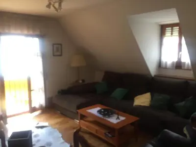 Zona de estar de Precioso duplex en el centro de Viella