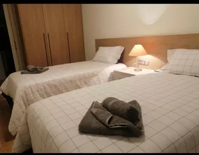 Cama o camas de una habitación en Loft Bardenas ECO RR46