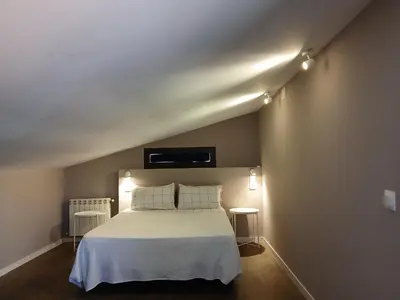 Cama o camas de una habitación en Apartaments 