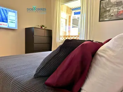 Cama o camas de una habitación en Dos Torres Bolsón Chill out
