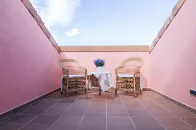 Un patio o zona al aire libre en Casa rural el gato encantado