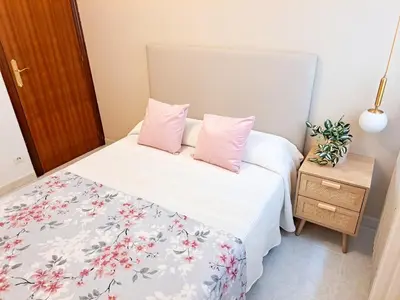 Cama o camas de una habitación en Apartamento Dos Valles