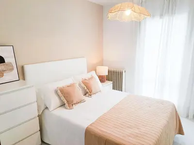 Cama o camas de una habitación en Apartamento Dos Valles