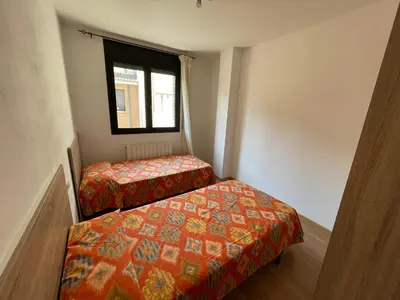 Cama o camas de una habitación en Duplex tres habitaciones Pirineo