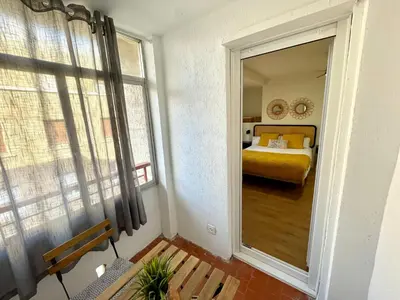 Cama o camas de una habitación en VTZ El Balcón de Calixto