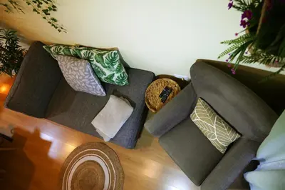 Zona de estar de Grace, apartamento con terraza y vistas