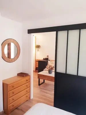 Cama o camas de una habitación en Mandilar Confort Panticosa