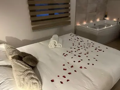 Cama o camas de una habitación en Casas Natura Suites - Finca Rural