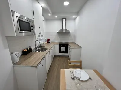 Una cocina o zona de cocina en Apartamenticos Boggiero VI