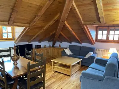 Zona de estar de Casa Conchita de Benasque
