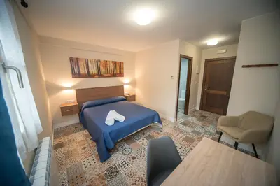Cama o camas de una habitación en Casa Aurita