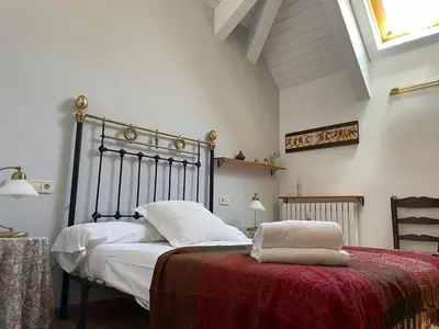 Cama o camas de una habitación en Apartamento Pico de Alba