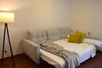 Cama o camas de una habitación en Modern apartament de muntanya amb llar de foc by RURAL D'ÀNEU