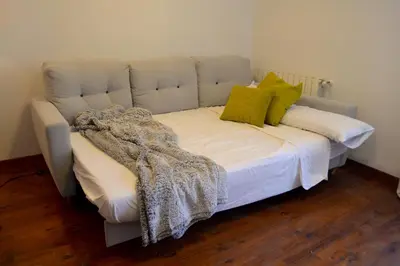 Cama o camas de una habitación en Modern apartament de muntanya amb llar de foc by RURAL D'ÀNEU