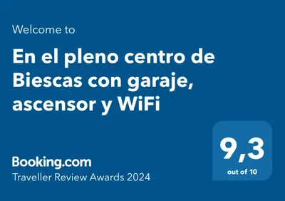 Plano de En el pleno centro de Biescas con garaje, ascensor y WiFi