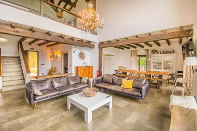 Zona de estar de Espectacular casa rural en el corazón del Baztán